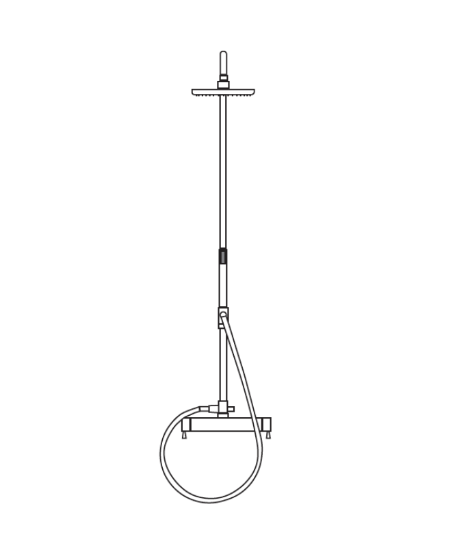 MURO TUA tuš kombinacija z deževnim tušem krom M1.B11.CR