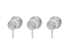 MURO TUA vgradni mešalni ventil za steno z 2 zapornimi ventili, krom M1.B34.R.CR