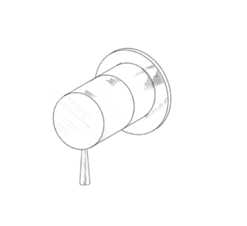 MURO TUA vgradni 3-potni preklopnik krom M1.B33.3.CR