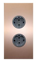 Indux Corner Еnergiezuil z 2 vtičnicami Randaarde Koper 1208972279