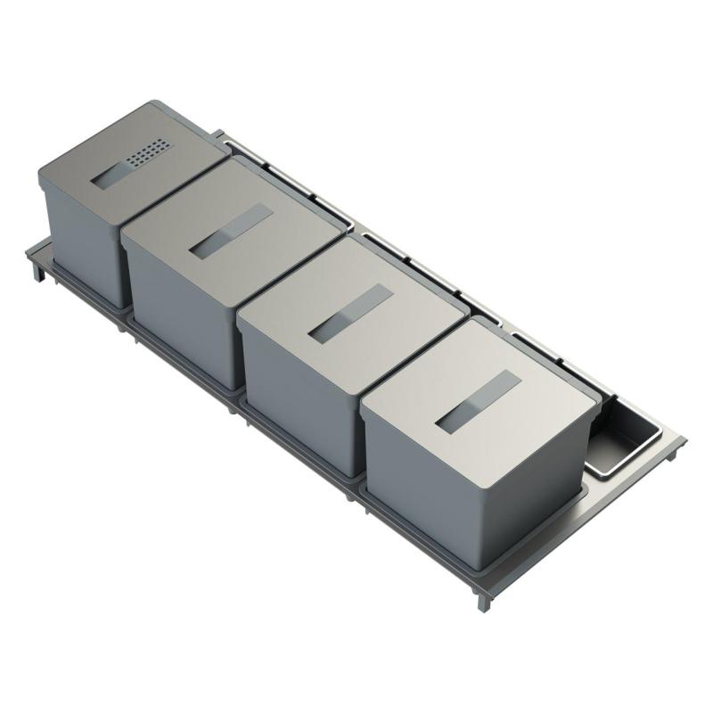 Indux Sort Odpadni sistem 4-kratni Ročni nadzor za izvlečne predale 1208972321