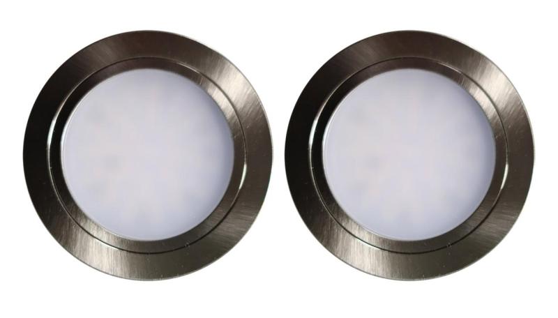 Indux Luma majhna vgradna kuhinja Multi Tone LED Set 2 Spots RVS-look 1208972326