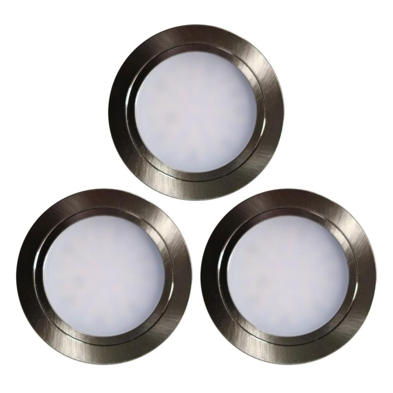 Indux Luma majhna vgradna kuhinja Multi Tone LED Set 3 Spots RVS-look 1208972379