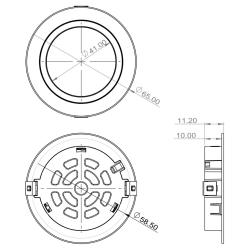 Indux Luma majhna vgradna kuhinja Multi Tone LED Set 3 Spots White 1208972387