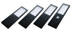Indux Lino Kuhinja Opbouw LED Set 4 Spots 4W z vgrajenim stikalom Touch-Dim Črna 1208972392