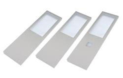 Indux Lino Kuhinja Nadgradnja LED Set 3 Spots 4W Z integriranim Touch-Dim-Stikalom Aluminij 1208972395