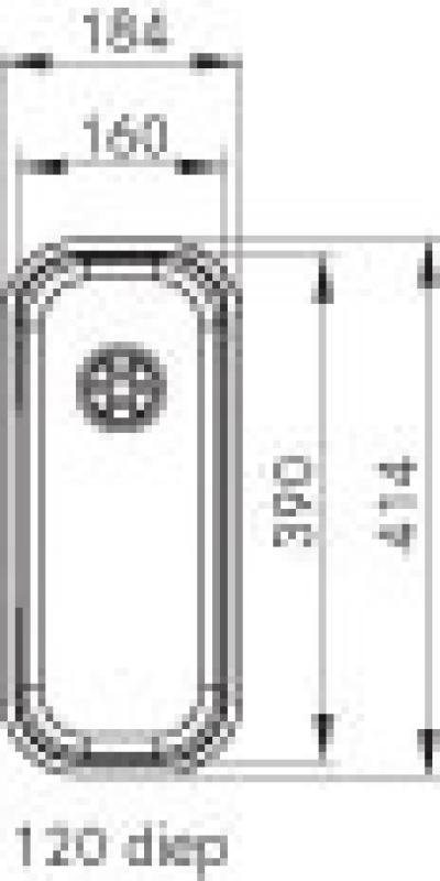 Franke pomivalno korito Largo LAX 110.16D za vgradnjo pod pult 1120157550